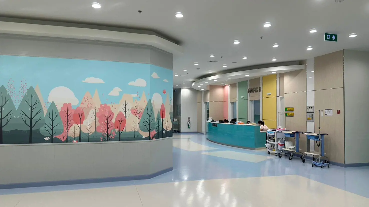 งานสถาปัตยกรรมและตกแต่งภายใน โรงพยาบาลเวิลด์เมดิคอล ชั้นที่8